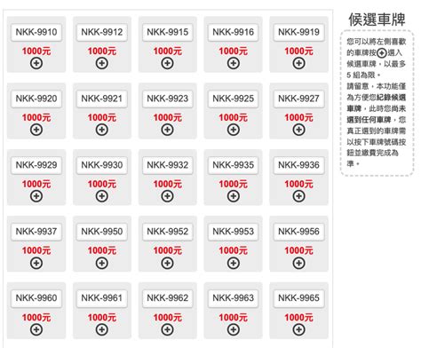 車牌號碼挑選|選號標牌